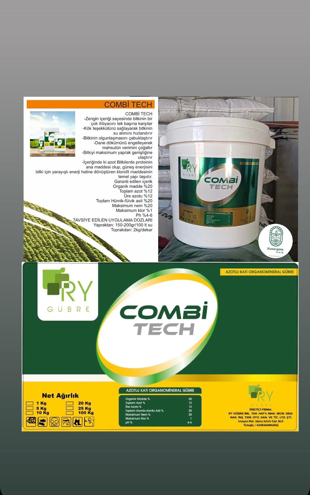 Combi Tech Azotlu Katı Organomineral Gübre